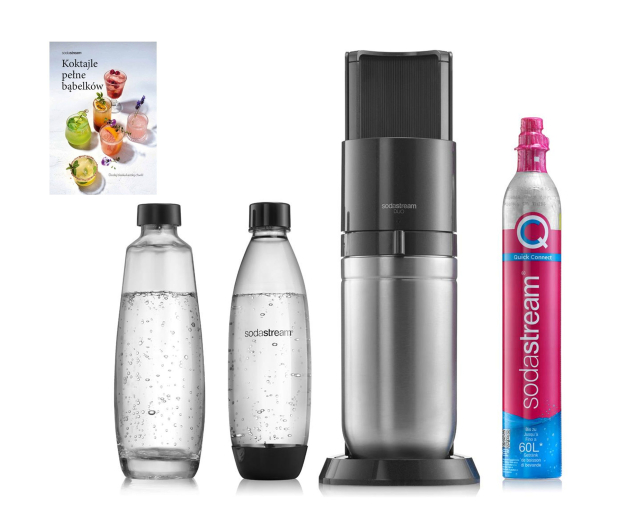 SodaStream Zestaw saturator Duo Black + książka z przepisami - 1591400 - zdjęcie